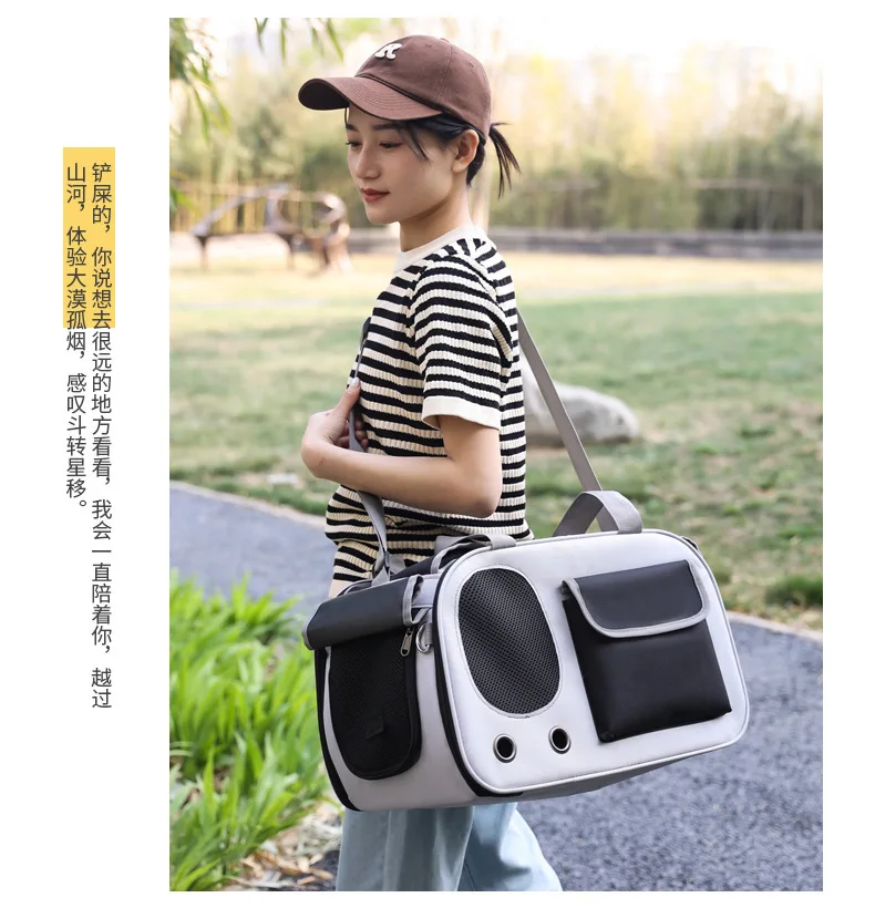 Breathable Pet Cat Carrier Bag Travel Bags for Dogs Cats Foldable Pet Dog Cat Tote Slings Bags Supplies