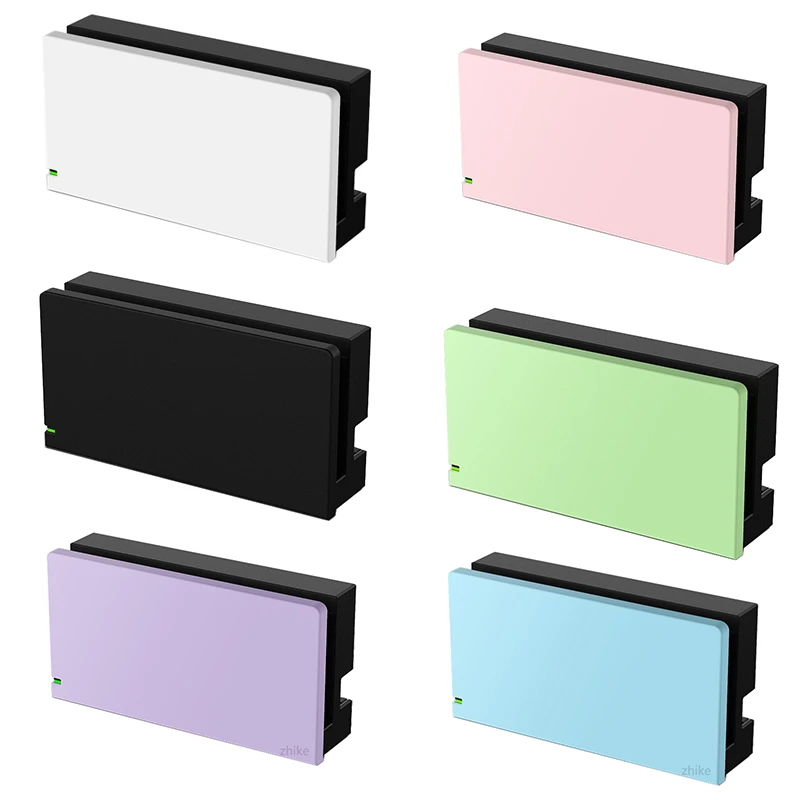 Funda de base de carga de Nintendo Switch, cubierta de placa frontal personalizada de PC, carcasa delgada, piel protectora para Nintendo Switch|Estuches| -