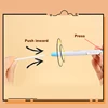KHINSUN Retractable Press Pencil Eraser Artist Drawing Sketch Rubber for Kids School Student Eraser Pen With Refill 4