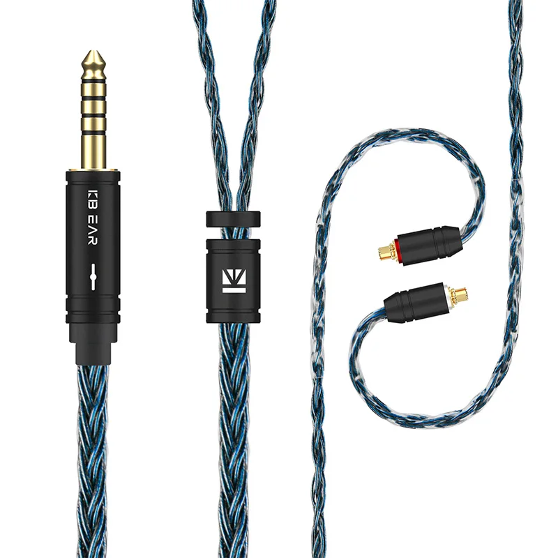 KBEAR - Câble D'écouteurs En Cuivre Sans Oxygène, 8 Cœurs, Pour