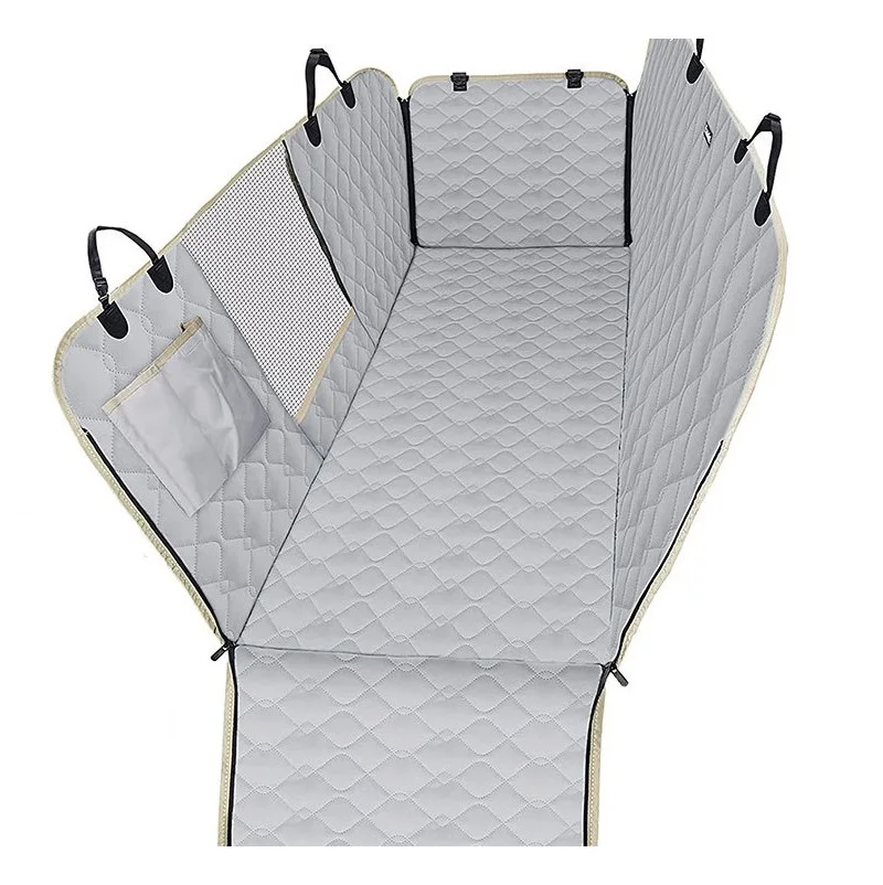 

Car Pet Pad Mats Side Wings with Zipper Open Mesh Waterproof Anti-dirty Cars Rear Dog Cat Back Seat Cover Pads Cushion
