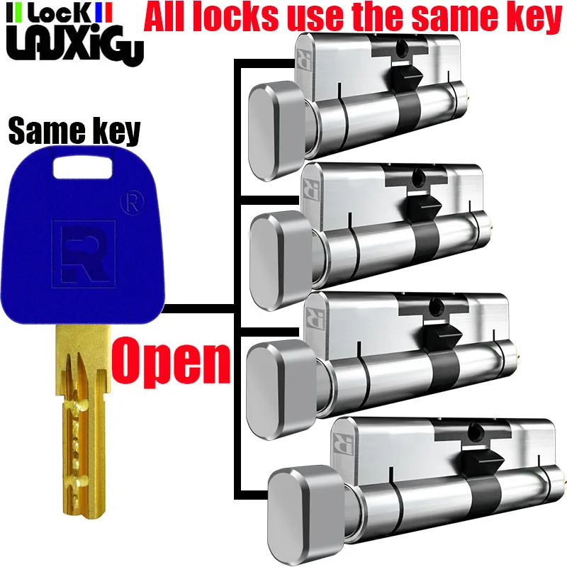 Customized lock cylinder with the same key , Door cylinder lock