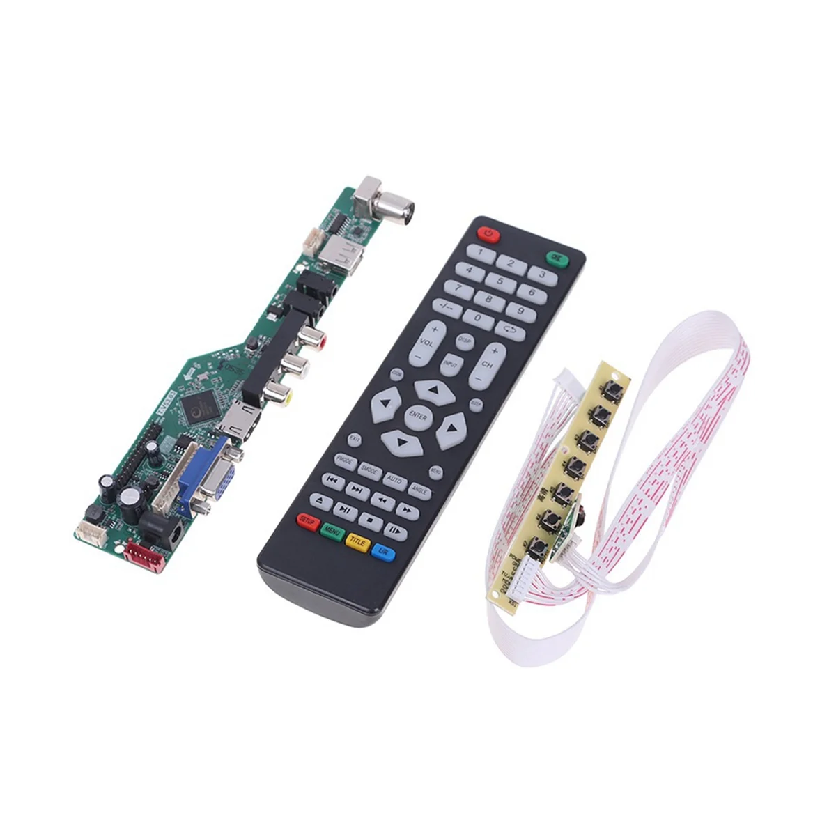 

High Quality T.V53.03 Universal LCD TV Controller Driver Board V53 Analog TV TV/AV/PC/HD/USB Media Motherboard A