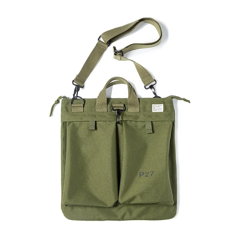 U.S. Military Jumbo Helmet Handbag Men Bag Vintage Jet fighter pilot Nylon backpack Waterproof Laptop Crossbody Bag 4