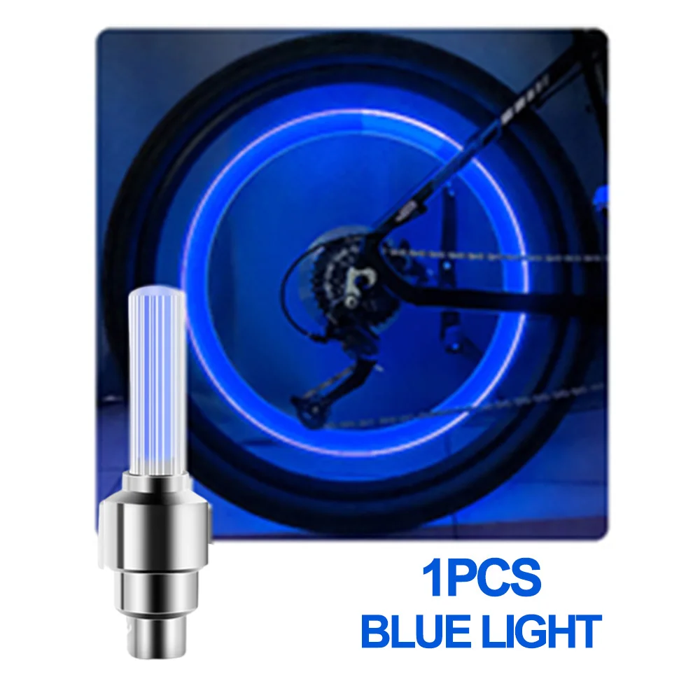 DOMEN Bicicletta Motion Senso Ugello per pneumatici Tappi valvole Lampada Bici LED Neon Bicicletta Spia per guida notturna Accessori per biciclette