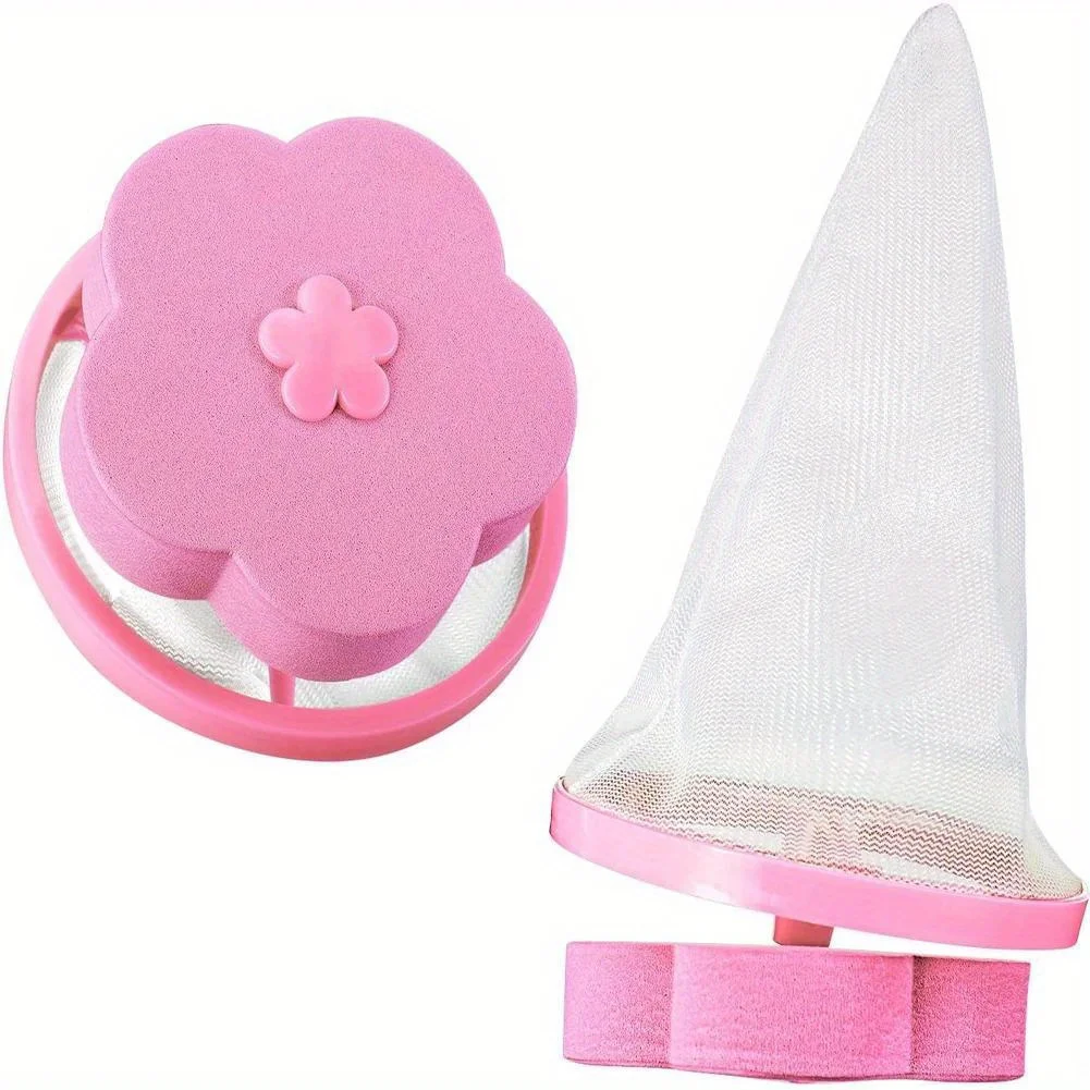 Plum Blossom Washing Machine Filter Remove Dirty Hair Mesh Yarn Laundry Reusable Ball Pet Fur Lint Hair Catcher Clothe Cleaning laundry ball laundry hair catcher