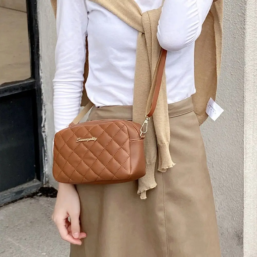 여성용 크로스 바디 메신저 백, 숄더 오버 백, 분리형 핸드백, 자수 소형 스퀘어 백 