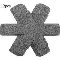 Enhanced Cookware Divider Pads - Set of 12 in Assorted Sizes - L (12 pcs)