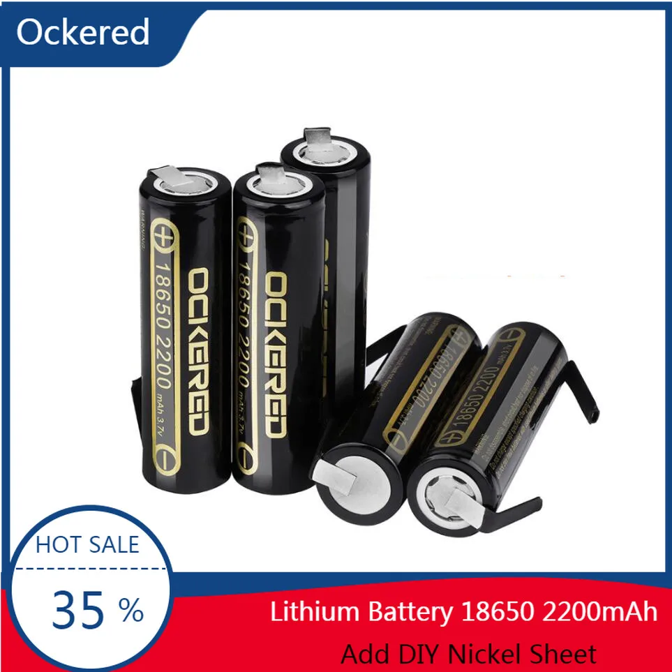 Ockered 10PCS/Lot New Original 18650 2200mAh Battery HG2 3.7V Discharge 20A Dedicated for Hg2 Batteries + DIY Nickel Sheet | Электроника