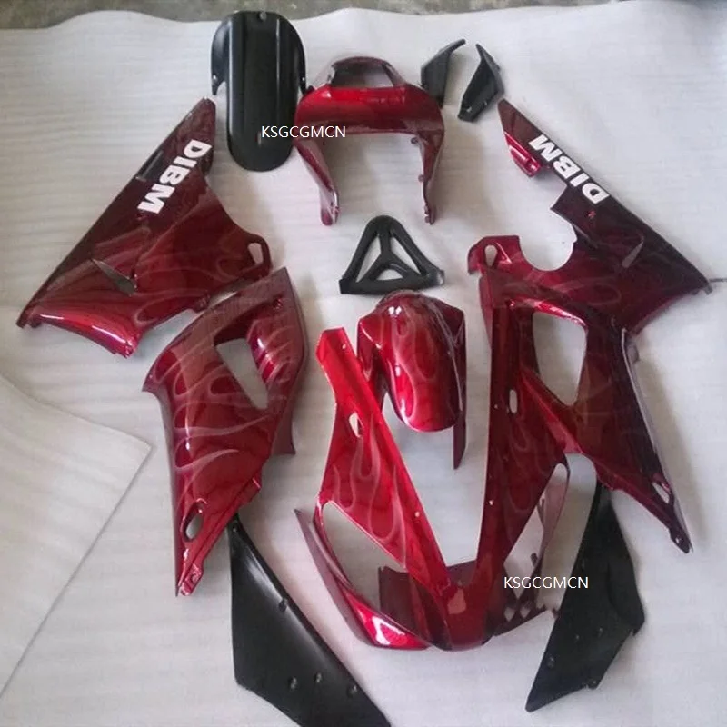 Caldo Per Yamaha R1 Yzf1000R1 Yzf R1 00 01 Rosso E Nero Yzf-R1 2000 2001 Yzf-R1 Yzf R1 Abs Carene Prezzo (Stampaggio A Iniezione)