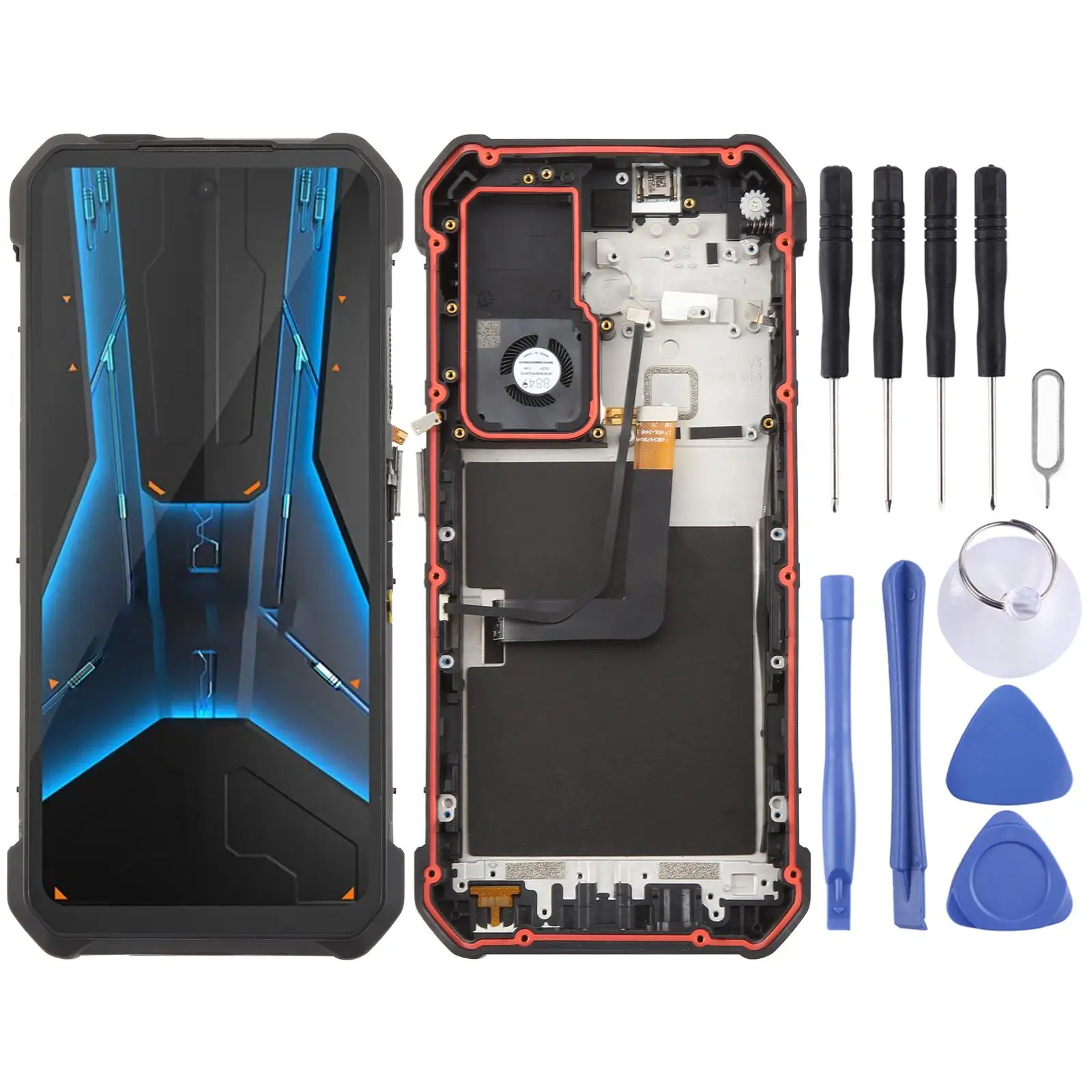 For Unihertz 8849 Tank 2 Pro LCD Screen with Digitizer Full Assembly