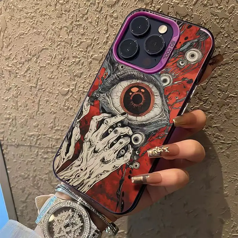 Devil Eyes Pattern Shockproof Phone Case with Bumper Protection