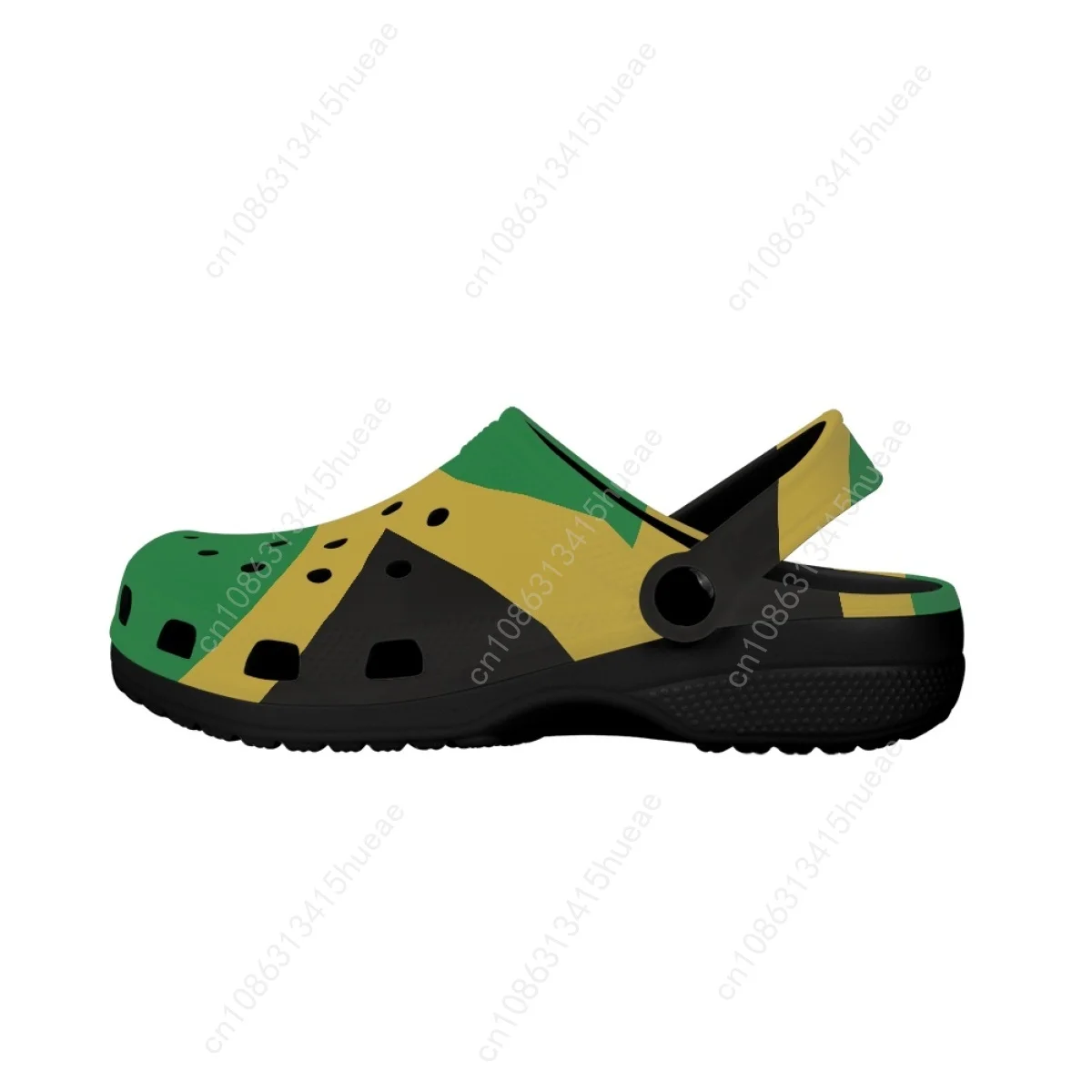 Jamaica Flag Design Ladies Sandals Comfortable Non-slip Heel Strap Slippers Home Lightweight Garden Shoes Clogs Zapatos Plano