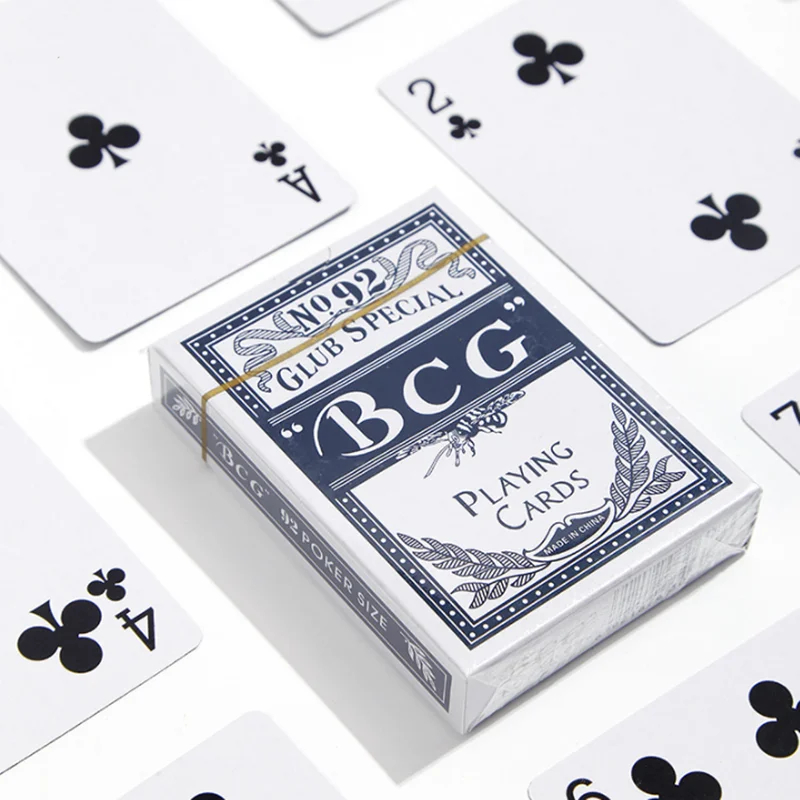 Casino Poker Magic Playing Card 52 + 2 Joker Deck Plastic Coated Playing Cards Waterproof Game Poker Cards 63*88mm playing cards plastic playing cards