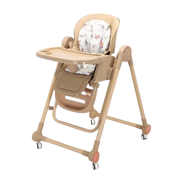 Childen's Plastic Dinning 4 in 1 Height Adjustable Infant Belt Safety Foldable Backrest Baby High Chair 1