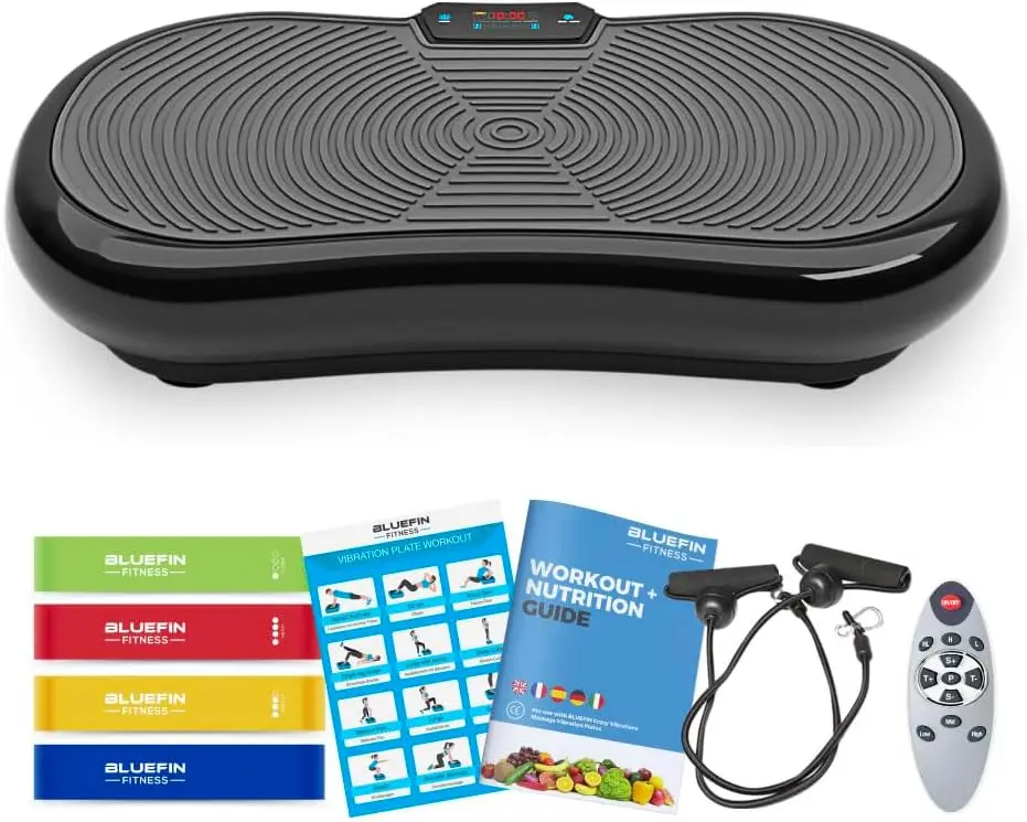 Fitness Ultra Slim and Premium 3D Power Vibration Plate-5 Programs + 180 Levels-Noiseless