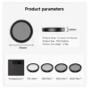 TELESIN CPL ND8 ND16 ND32 Lens Filter Set Aluminium Alloy Frame for DJI OSMO Action 3 4 5Pro ND CPL Lens Filter For DJI 3 4 5pro 6