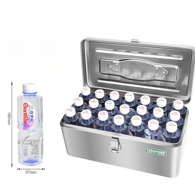 Portable Electrical Empty Box Large Capacity Tool Box Protection Tool Box Stainless Steel Shock-proof and Drop-proof Storage Box 4