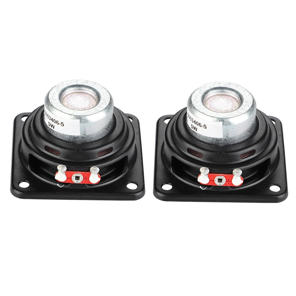 2Pcs 1.5 Inch 43MM 4 Ohm 5W Portable Full Range Audio Speaker Amplifier for Home Theater