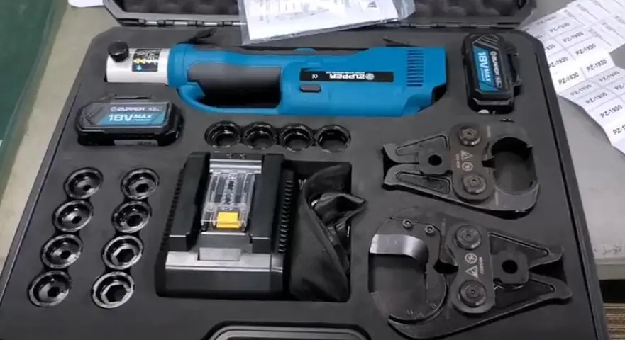 ZUPPER PZ-400C two function in one Mini Battery Powered Multi-functional Tool for crimping and cutting cable 2