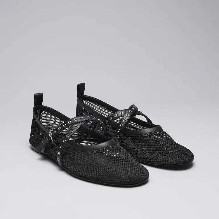 Women shoes women hollow ballet flats comfort soft soled summer casual sandals flat shoes