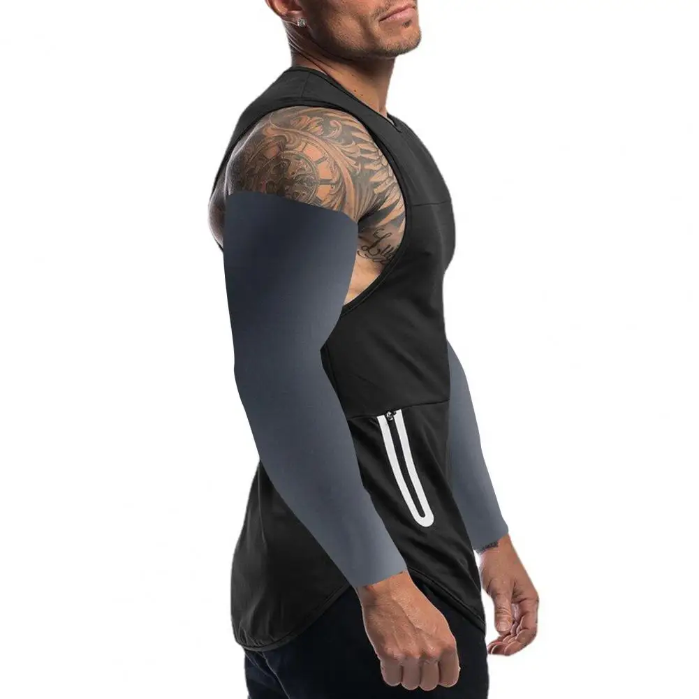 

Жилет спортивный мужской, майка без рукавов, на молнии, быстросохнущая ткань, подходит для баскетбола, лето