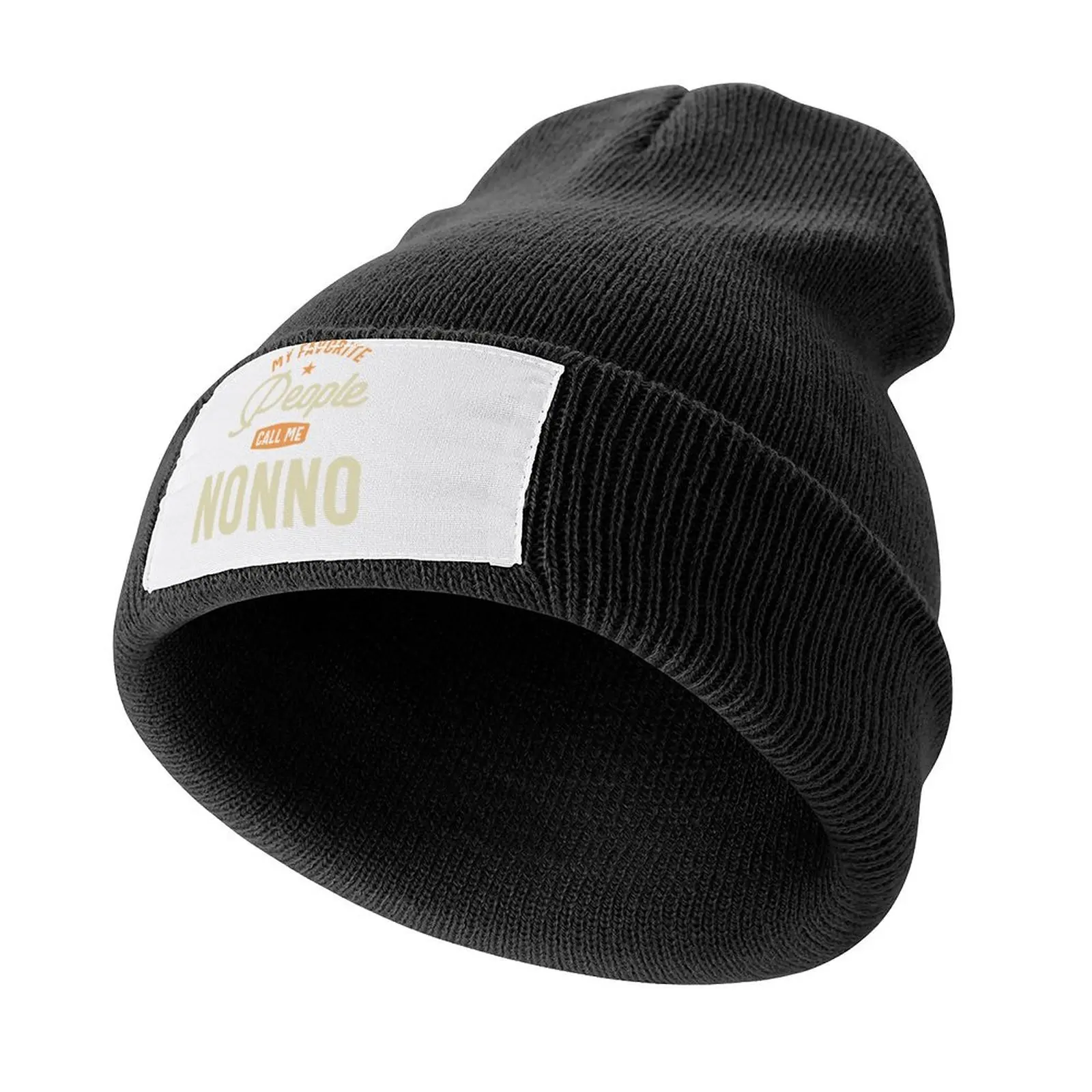 

My Favorite People Call Me Nonno Funny Dad Grandpa Knitted Cap Visor Gentleman Hat Hats For Men Women's