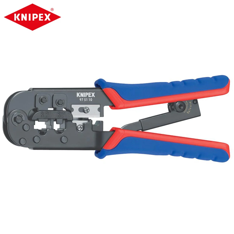 KNIPEX 97 51 10 Crimping Pliers Western Plug Type ‎Textured