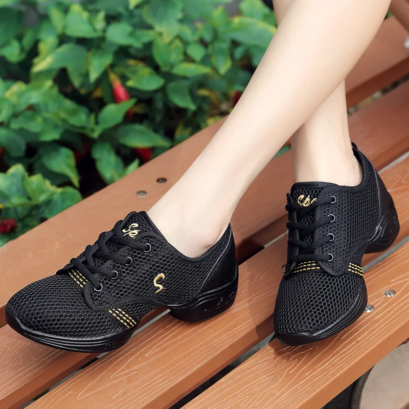 Breathable Soft Summer Women Dance Shoes Lightweight Outdoor Training Casual Sneakers Ladies Sports Modern Jazz Practice Shoes