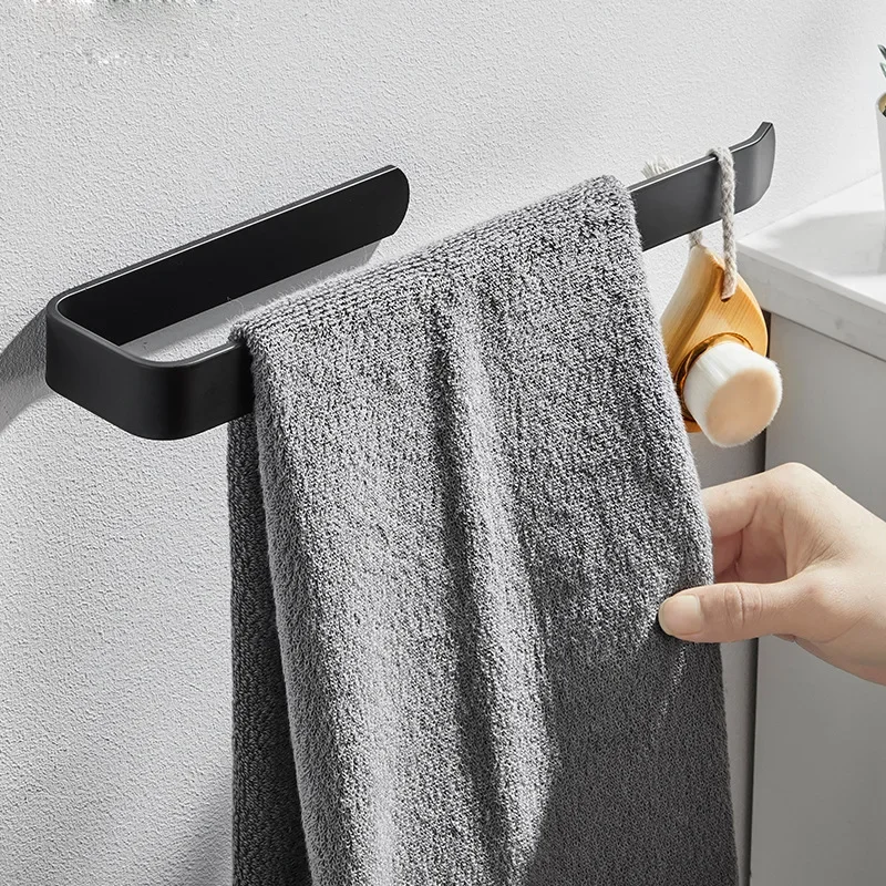 Toilet Paper Holder Acrylic Toilet Paper Holder Tissue Rack Wall Mounted Bathroom Kitchen Roll Holder Paper Tissue Rack Hook Modern Black Hanger