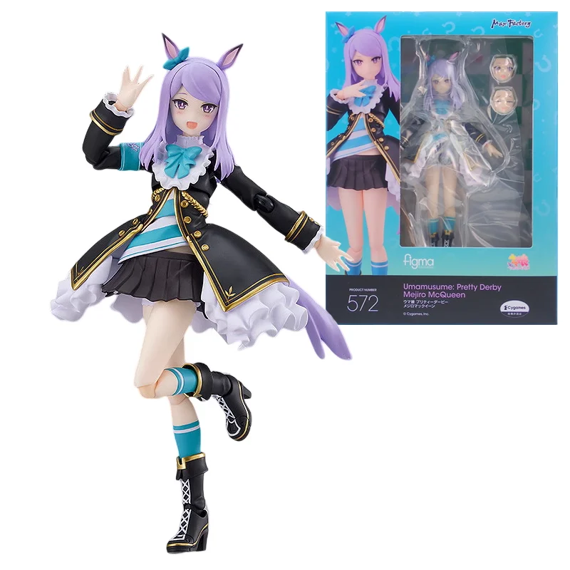 

Фигурки героев аниме Max Factory, Оригинальные фигурки Figma 572, красивые Дерби, мегиро Маккуин, игрушки для мальчиков, девочек, детей, подарки на день рождения