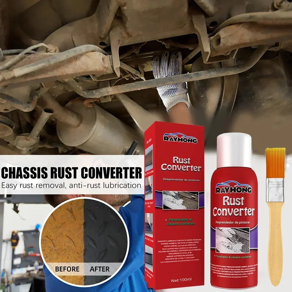 100ML Car Anti-Rust Primer Car Rust-Free Water-Based Primer Chassis Rust Converter Maintenance Clean Rust Remover Accessories