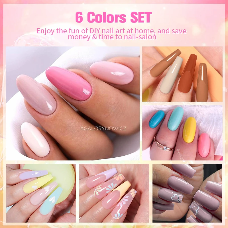 BORN PRETTY 10ml Glitter Gel Polish Set For Manicure Hybrid Varnishe Sparking Shining Soak Off Semi Permanant Gel Nail Kit 3