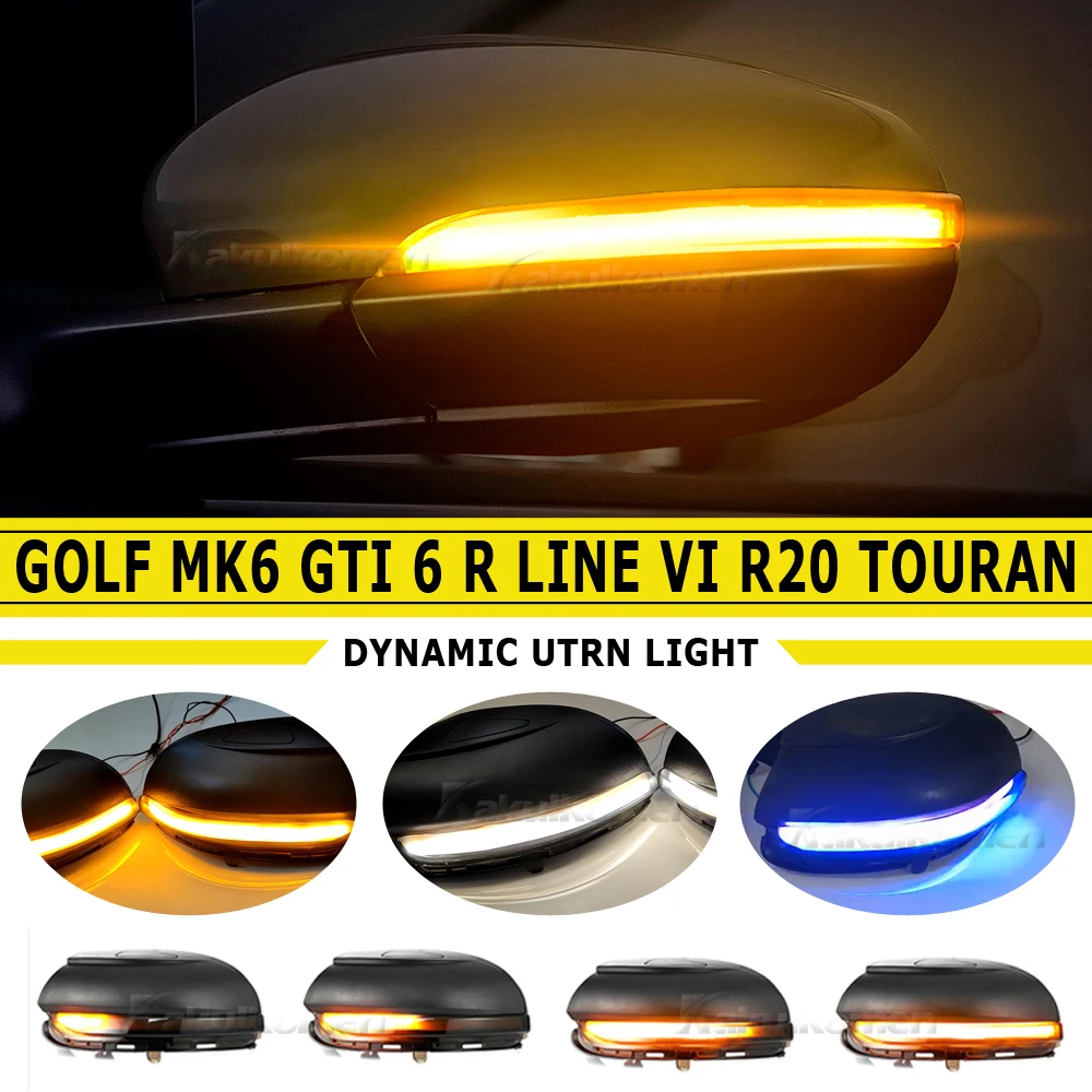 ٰ VW  6 MK6 GTI R32 08-14  ڵ ̳ LED  õ, ̷  ǥñ, 2 