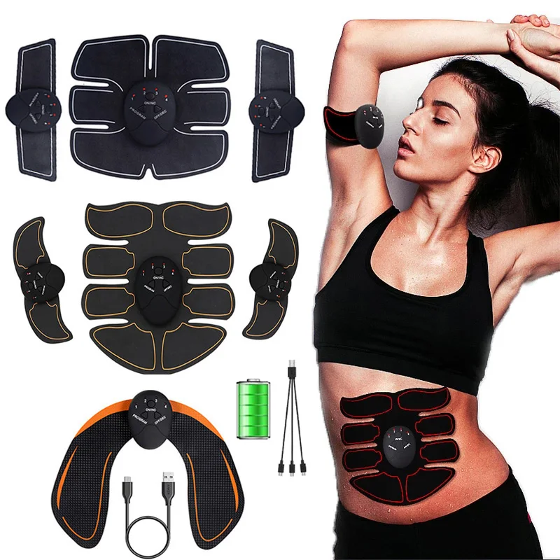 EMS Muscle Stimulation USB Charge Hip Trainer Buttock Lifting Abdominal Abs Trainer Body Slimming Home Fitness