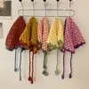 Handmade Crochet Headscarf Gift Hollow Knitted French Pastoral Style Headband Towel Retro Hairband 1