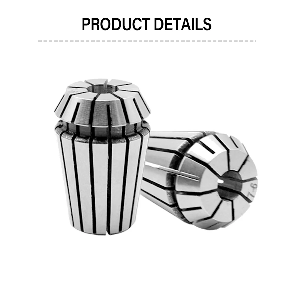 ER20 1/2 1/4 1/8 inch 3.175 6.35 12.7 mm 0.015 Spring Collet High Precision Collet Set For CNC Engraving Machine Lathe Mill Tool