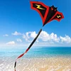 Lightning bat kite breeze easy to fly big long tail cartoon children's kite   Детский змей 6