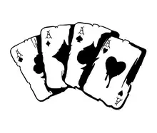 

Poker Graphic Car Stickers Creative Personality Motorcycle Bumper Doors and Windows Wall Stickers Skateboard Stickers PVC