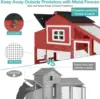Mobile Chicken House with with Wheels, Outdoor Hen House Poultry Cage with Nesting Box, Leakproof Pull Out Tray and UV-Resistant 3