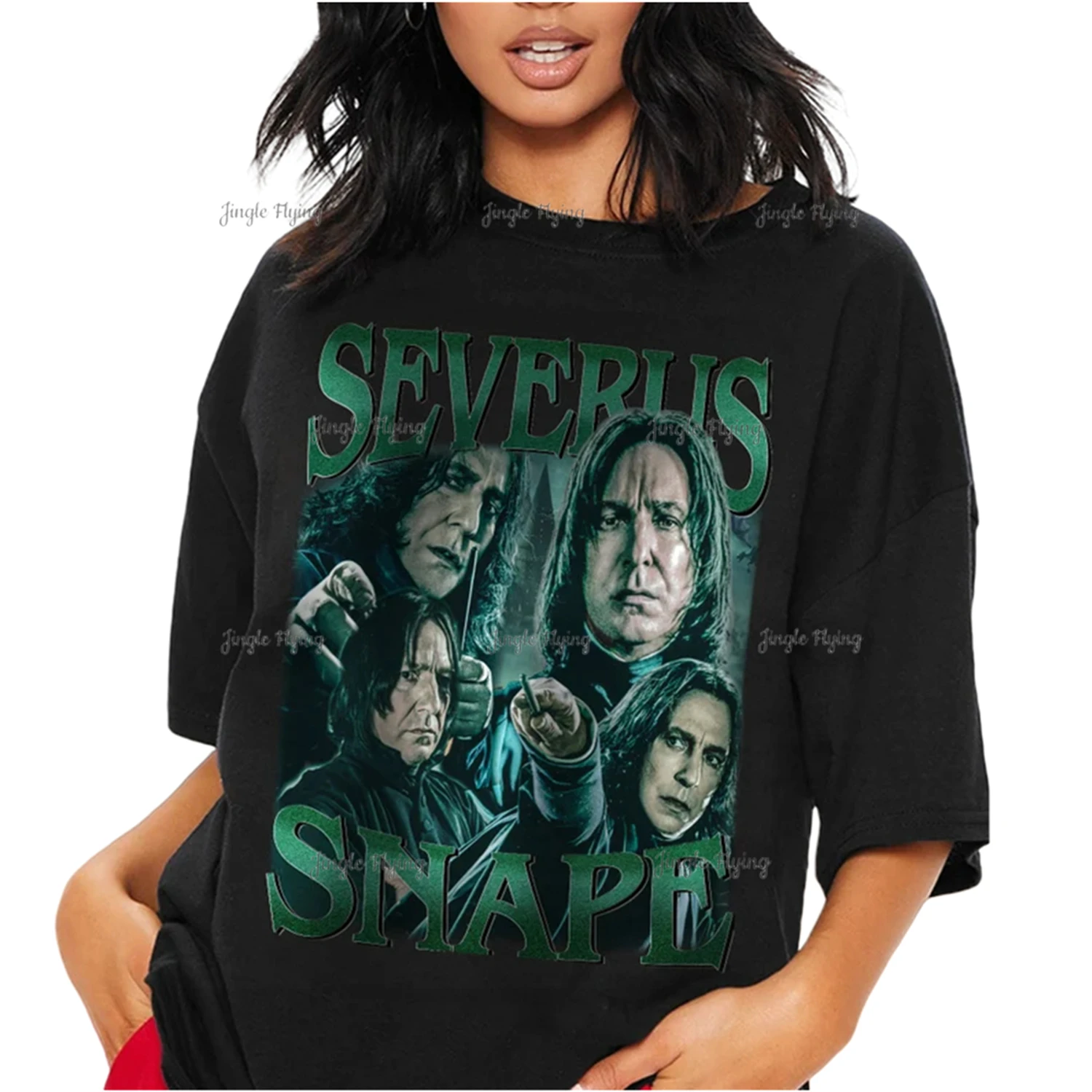 Severus Snape Vintage 90s Retro Design Homage Graphic Women And