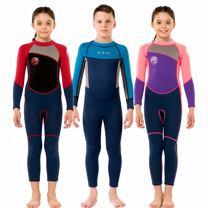 New Neoprene 2.5mm Chrildren Full Length Wetsuit Swim Surf Scuba Diving