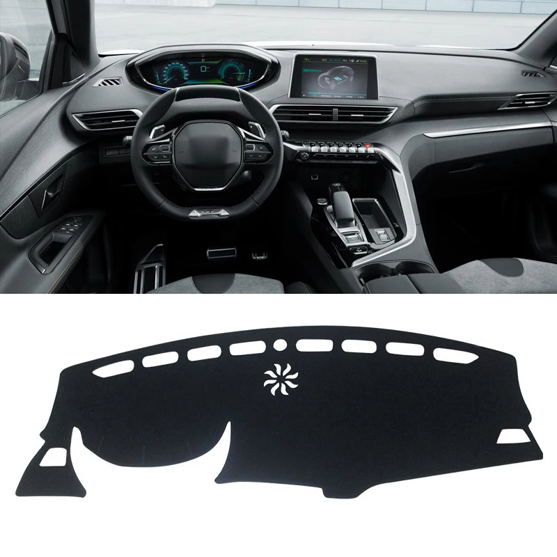 Premium Car Dashboard Cover Mat - Anti-UV Light-Blocking Protection Carpet