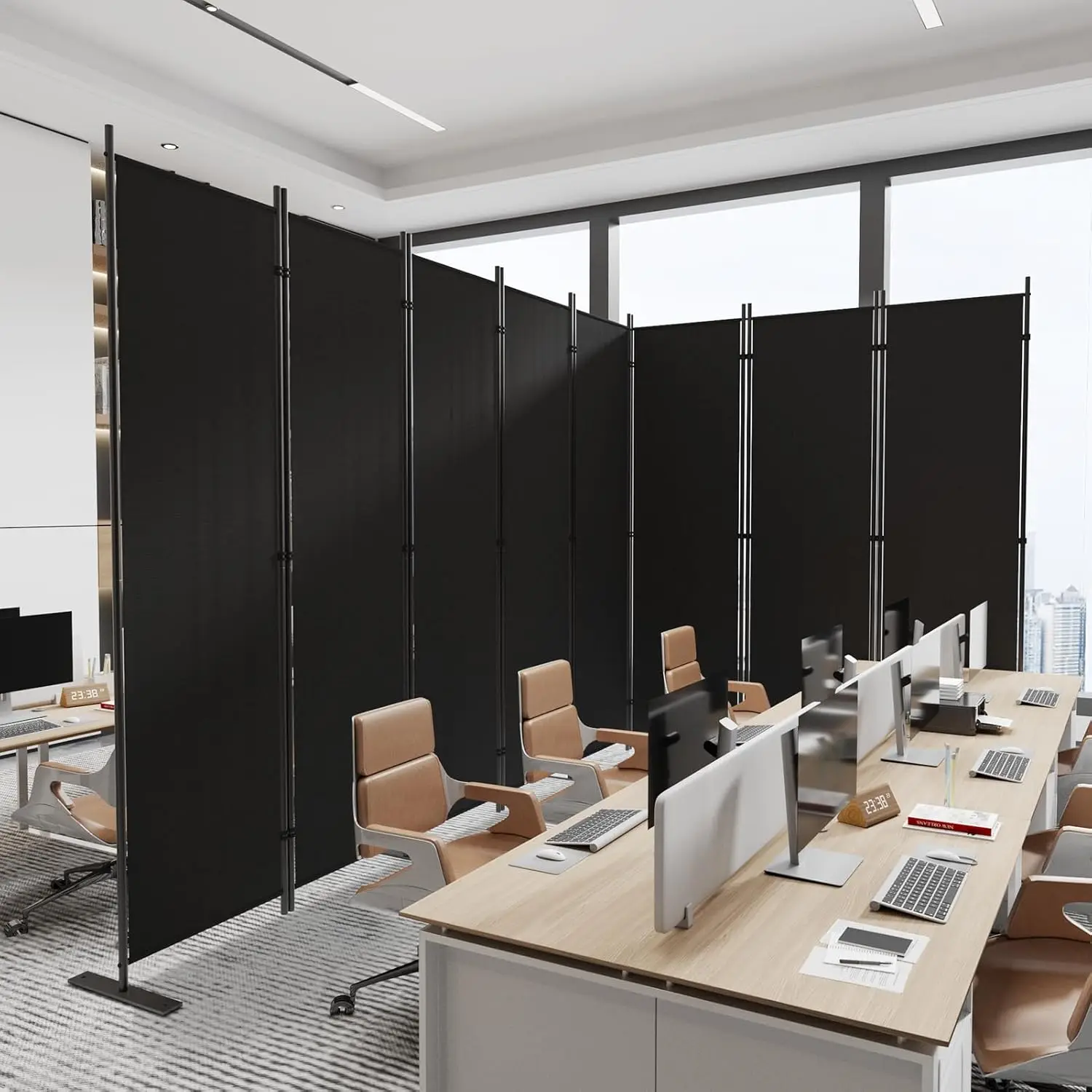 Room Divider Tall Indoor Folding Privacy Screen Portable Partition Separator Freestanding Separation Temporary