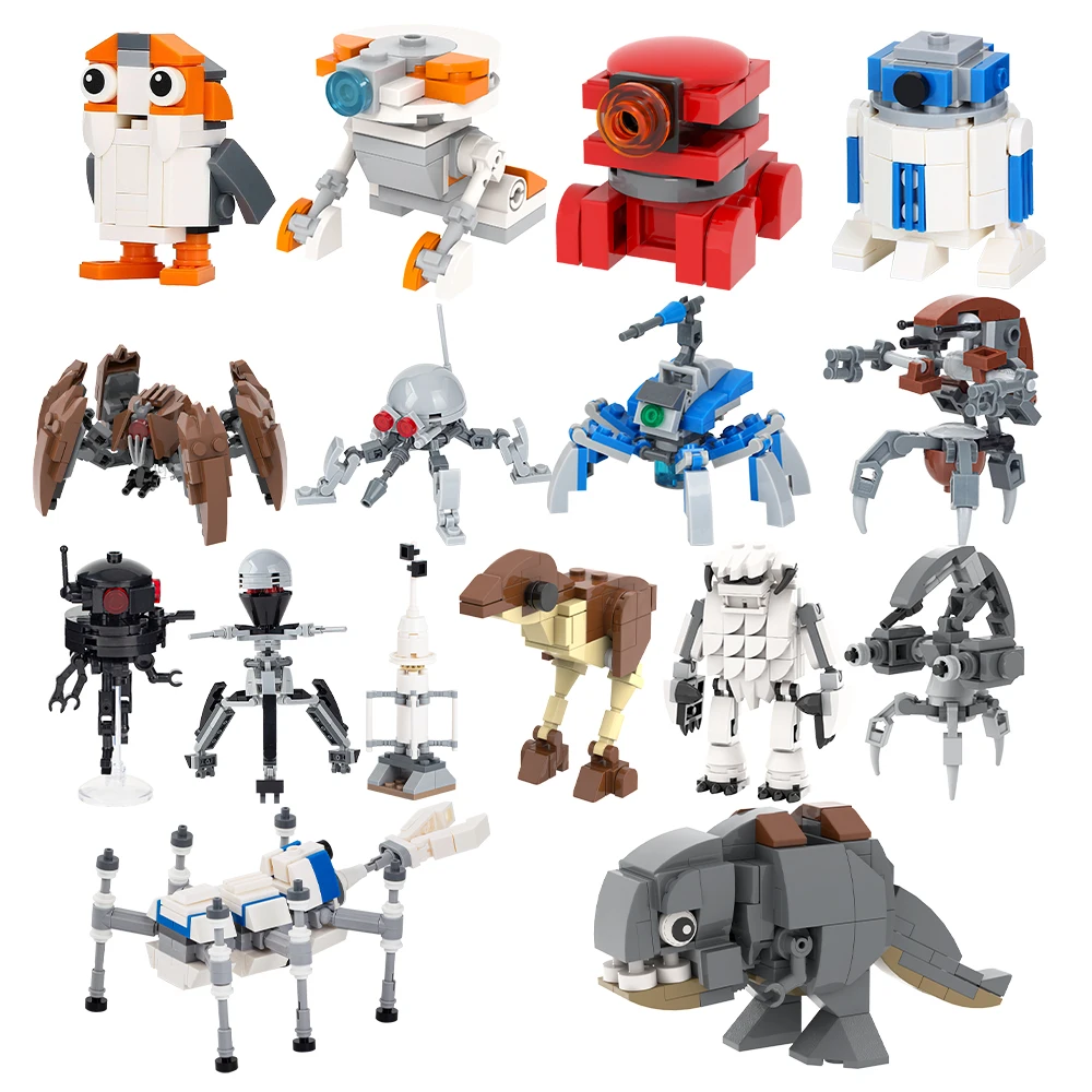 MOC-Alien-Droid-Robot-Space-War-Animal-Sci-Fi-Movie-Figure-Building ...