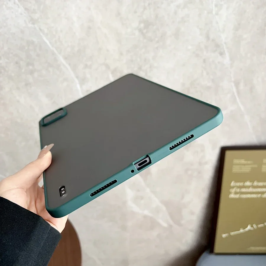 Matte Shockproof Silicone Tablet Case with Hard Back Cover