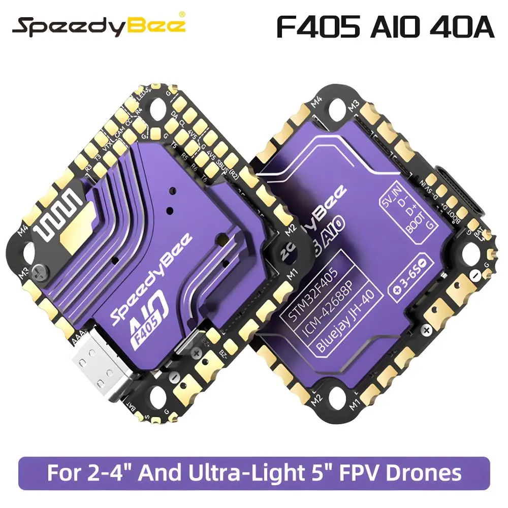 SpeedyBee F405 AIO 40A 3-6S Lipo Gyro ICM-42688P FPV Drone için