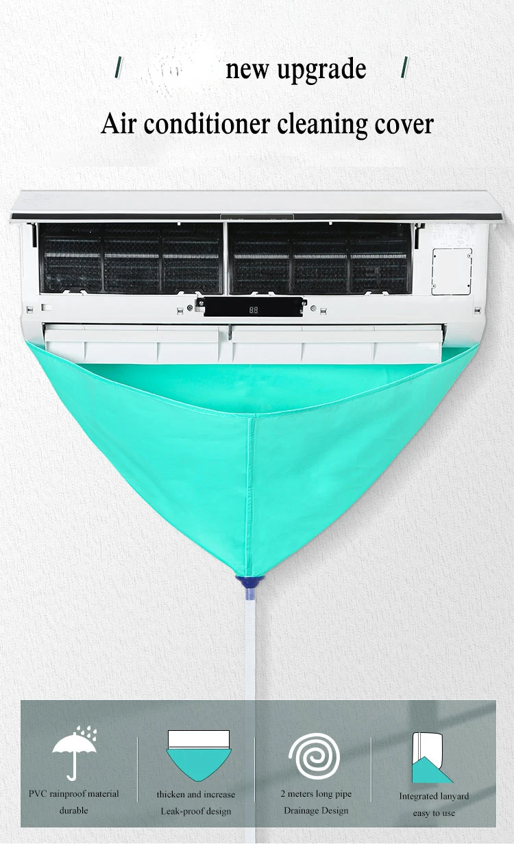 Iconic Brand Air Conditioning Water Cover Full Set Cleaning Tools With Water Pipe Dust Protection Air Conditioning Cleaning Cover Bag