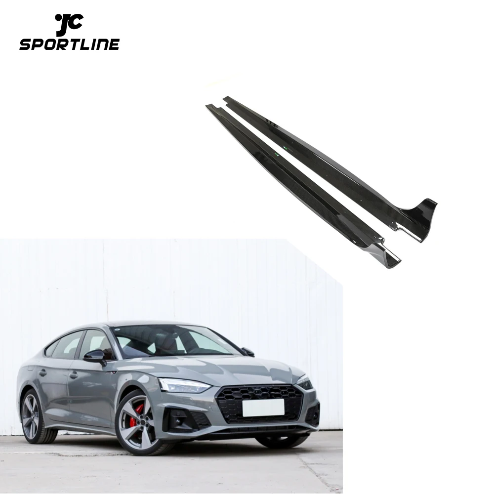 

A5 S5 Dry Carbon Fiber Side Garnish Skirts for Audi S5 SLINE Sportback Hatchback 4-Door 2020-2021