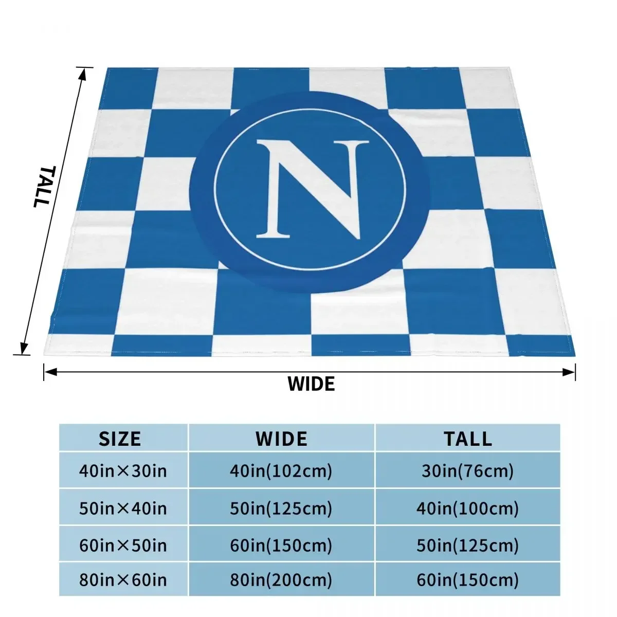 Football Ssc Naples Wool Blanket Creative Throw Blanket for Bed Sofa Couch 150x200cm Plush Thin Quilt blanket 6